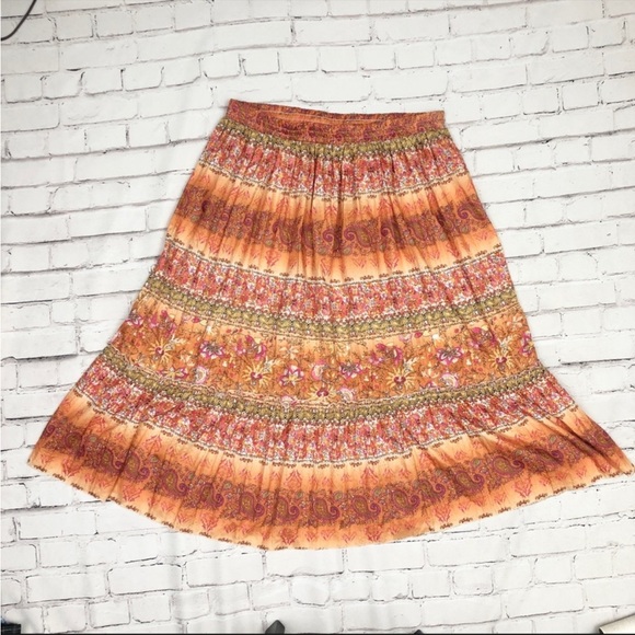 Boho skirt. Love so much I just purchased a smaller size. Many compliments. - Picture 2 of 3